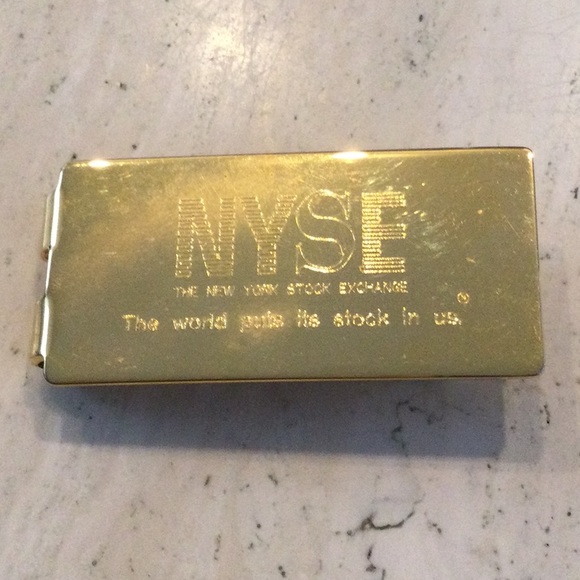 Money Clip NYSE Vintage The New York Stock Exchange Gold Tone Credit Cards NY - Picture 14 of 16
